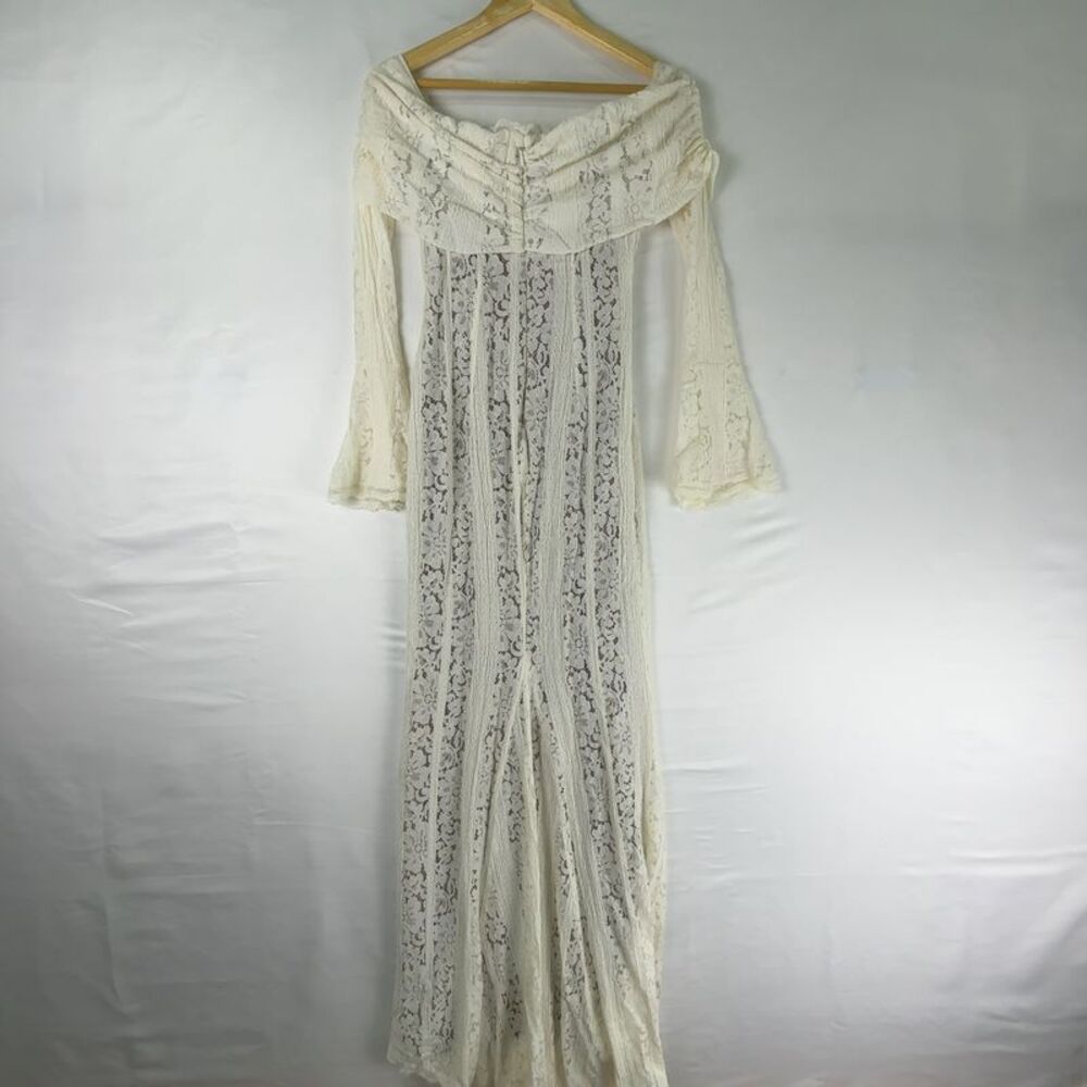 House of CB Off-the-Shoulder Long Sleeve Mermaid Gown - Picture 2 of 4